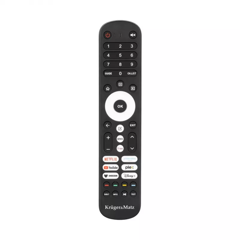 Kruger & Matz KM0255UHD-V3 Smart TV 4K UHD de 139 cm (55"), Wi-Fi, DVB-T2/S2, H.265 HEVC, negro