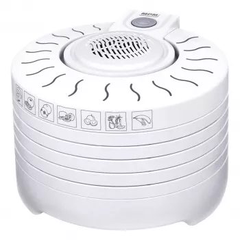 MPM MSG-01 Deshidratador de setas y frutas 250W 5 bandejas blanco