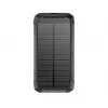 PowerNeed S20000Q Batería externa solar de exterior 20000mAh con carga inalámbrica, QC3.0 y PD 20W, negra