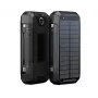 PowerNeed S20000Q Batería externa solar de exterior 20000mAh con carga inalámbrica, QC3.0 y PD 20W, negra