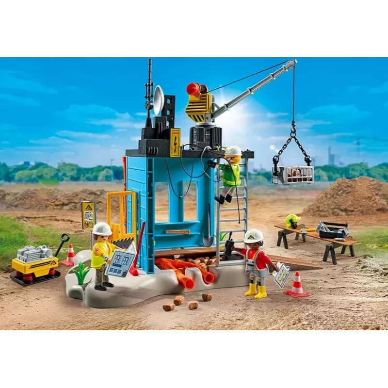 Playmobil Action Heroes 71650 Set de juego de obra
