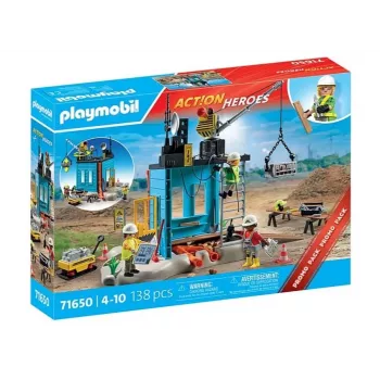 Playmobil Action Heroes 71650 Set de juego de obra