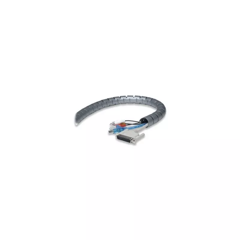 Techly organizador de cables 2,5 m, negro