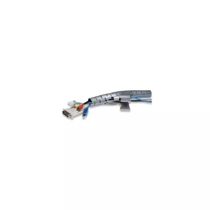 Techly organizador de cables 2,5 m, negro