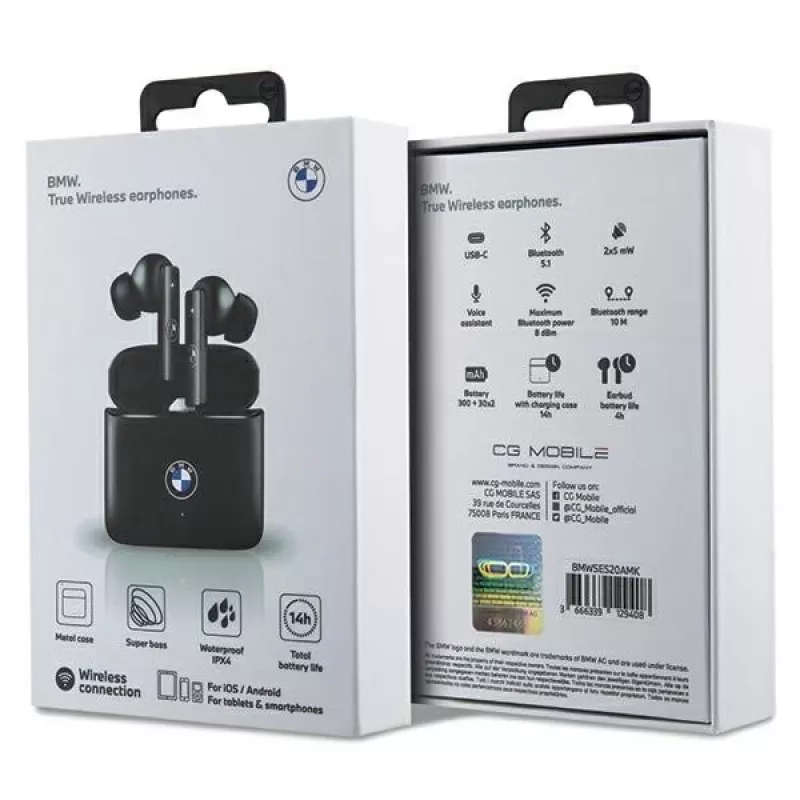 BMW Signature Collection Auriculares Bluetooth TWS BMWSES20AMK negro