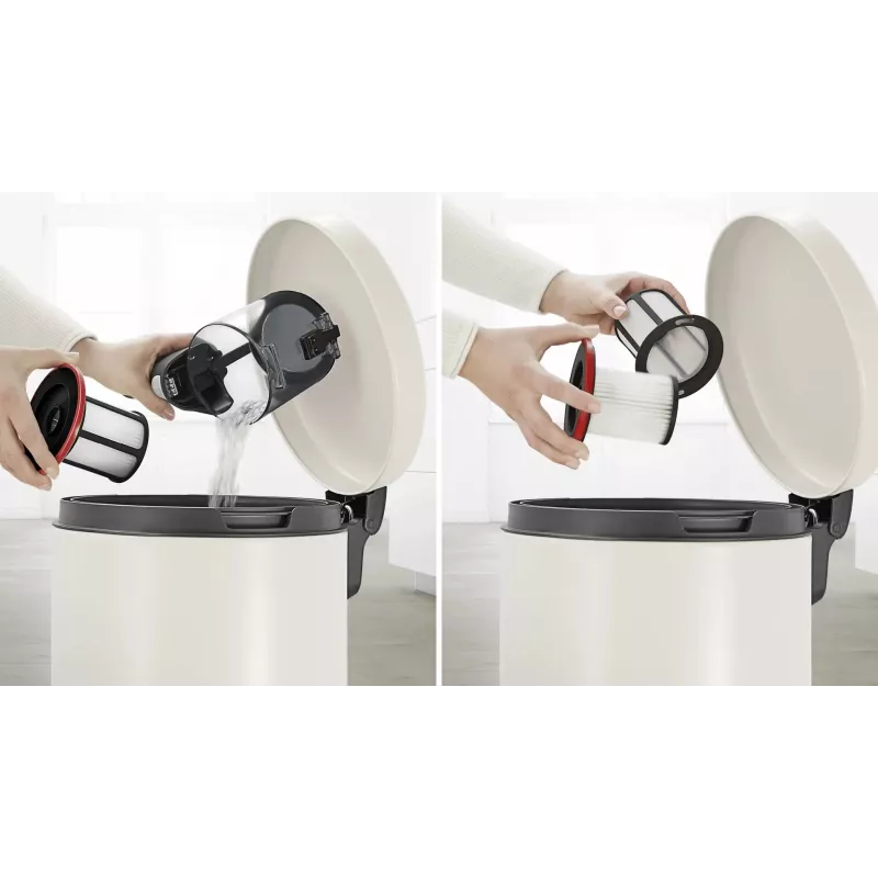 Bosch Unlimited Serie 6 BCS611P4A Aspirador de escoba a batería, 0,3 L, negro, 2,5 Ah