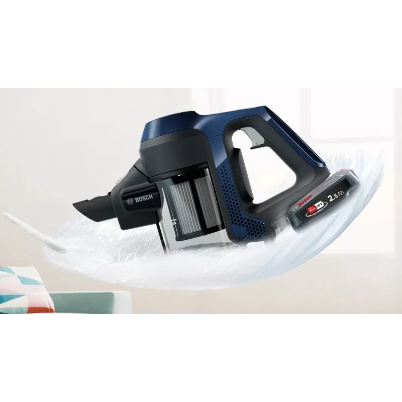 Bosch Unlimited Serie 6 BCS611P4A Aspirador de escoba a batería, 0,3 L, negro, 2,5 Ah