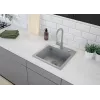 DEANTE Grifo de cocina gris grafito monomando latón caño en U orientable