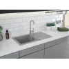DEANTE Grifo de cocina gris grafito monomando latón caño en U orientable