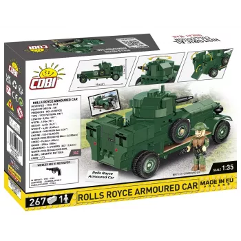 COBI KLOCKI Historical Collection Rolls-Royce Armoured Car 1920 Pattern Mk I Set de bloques de construcción (226 piezas)