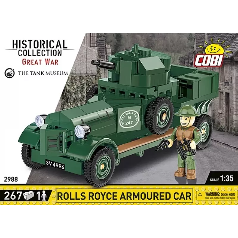 COBI KLOCKI Historical Collection Rolls-Royce Armoured Car 1920 Pattern Mk I Set de bloques de construcción (226 piezas)