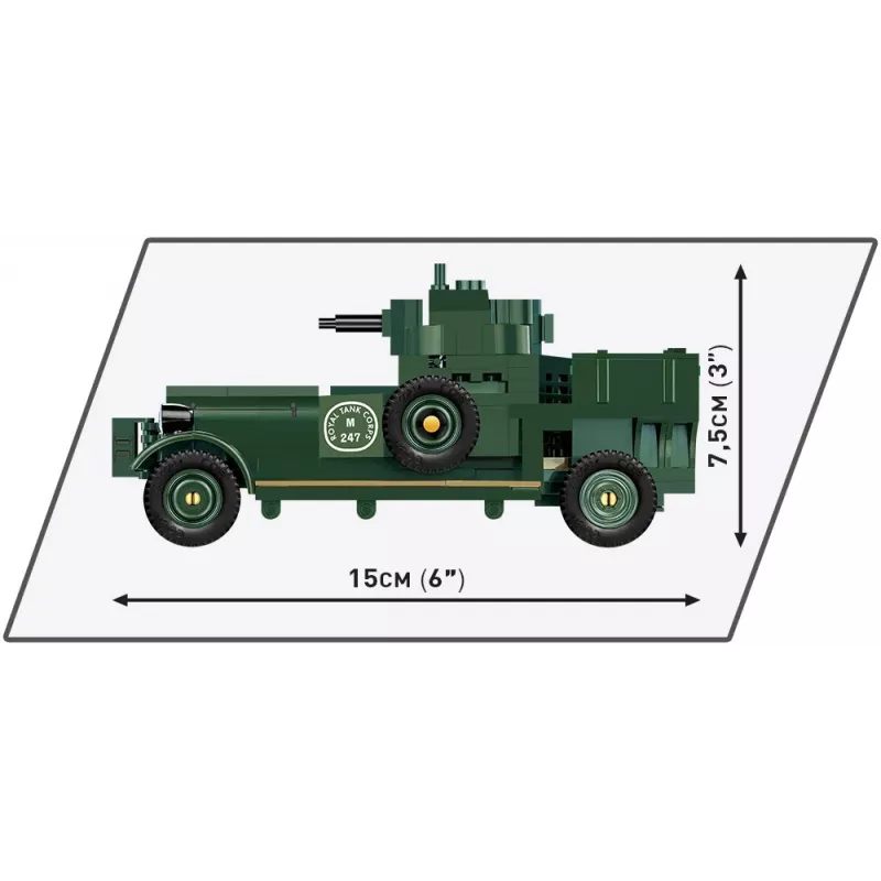 COBI KLOCKI Historical Collection Rolls-Royce Armoured Car 1920 Pattern Mk I Set de bloques de construcción (226 piezas)