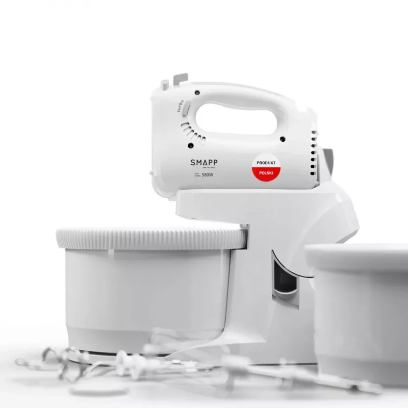 SMAPP Batidora de mano con 2 cuencos 451.66 Blanco