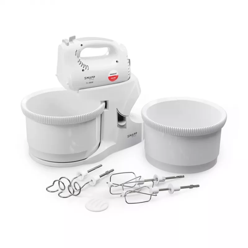SMAPP Batidora de mano con 2 cuencos 451.66 Blanco