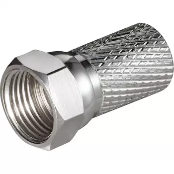 GOOBAY Conector F 7mm, Plata