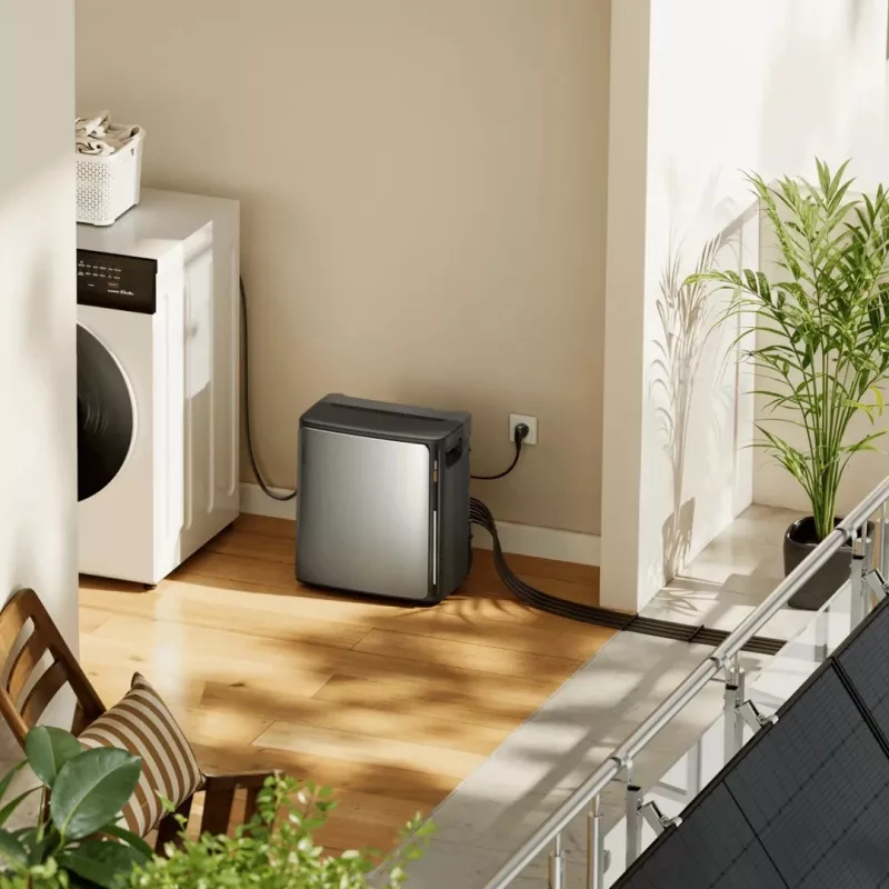 EcoFlow STREAM Ultra X Black Microinversor Almacenamiento de energía (3,84 kWh)