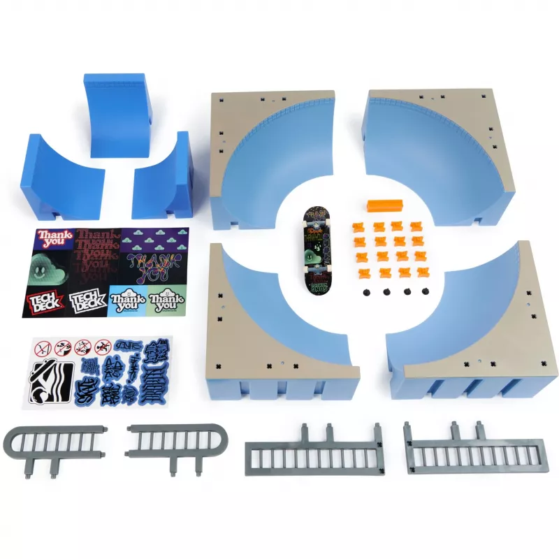SPINMASTER Tech Deck Mega Bowl Monopatín de dedos parque de skate playset