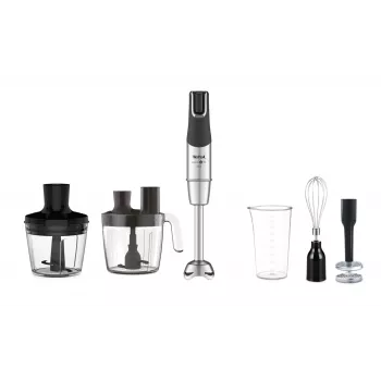 Tefal Infinity Force Pro 5in1 HB95LD38 Batidora de brazo, 1200 W, Negro/Acero inoxidable