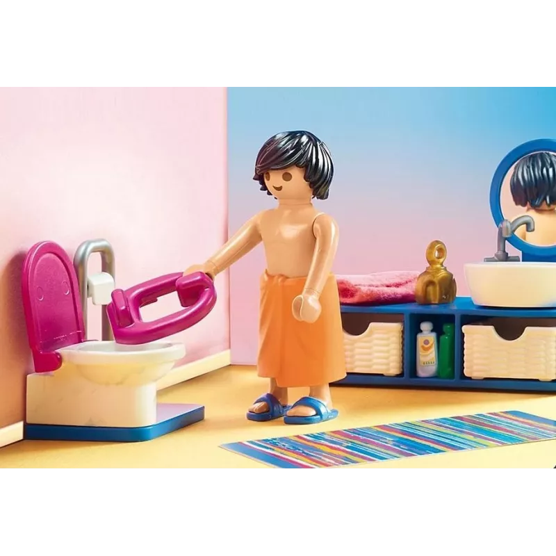 Playmobil Casa de muñecas 70211 Baño con bañera
