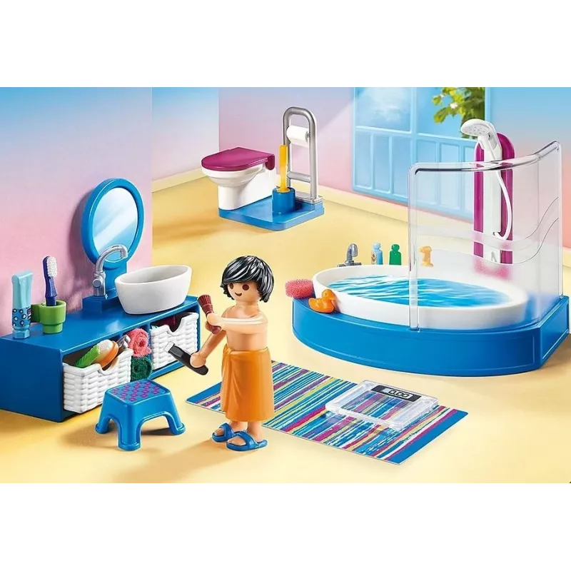 Playmobil Casa de muñecas 70211 Baño con bañera