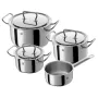 ZWILLING Twin Classic Juego de 4 ollas pulidas (ollas 16cm, 20cm, 24cm + cazo 16cm)