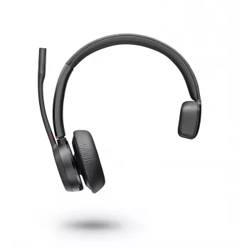 Poly Voyager 4300 UC Series 4310 para Microsoft Teams - Auricular inalámbrico Bluetooth on-ear con micrófono con cancelación de ruido - Negro