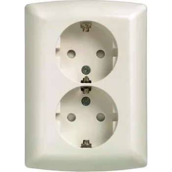 Siemens Toma doble Schuko 10/16A 250V 5UB2211 - Accesorio de alimentación
