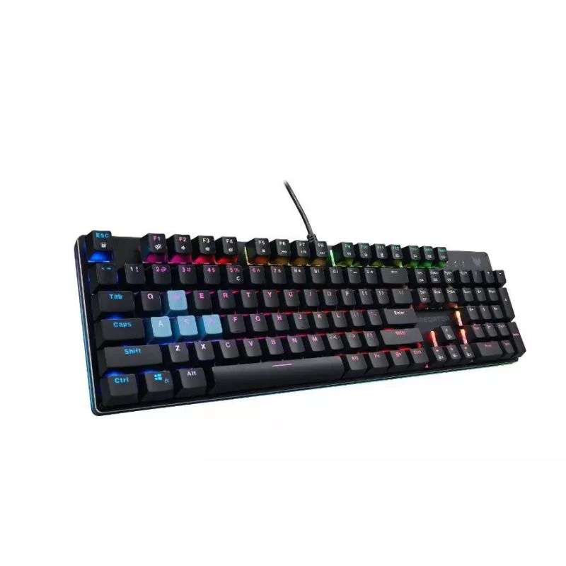 Acer Predator Aethon 303 teclado gaming - con cable - interruptores mecánicos Kailh Blue - retroiluminación RGB - distribución US - negro