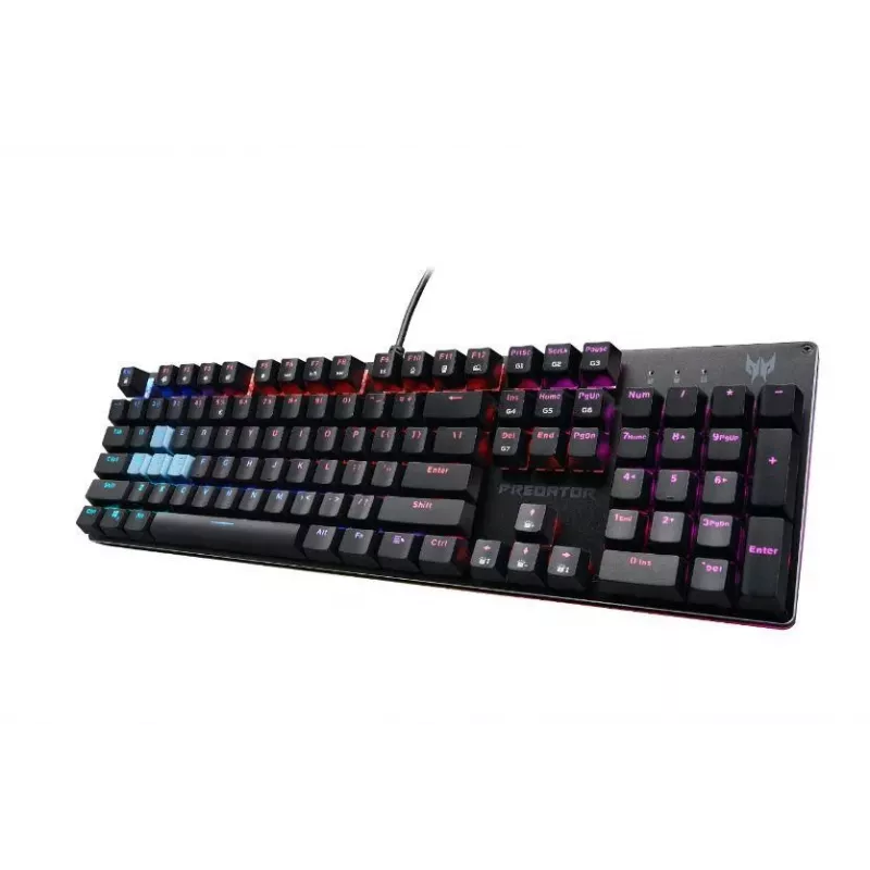 Acer Predator Aethon 303 teclado gaming - con cable - interruptores mecánicos Kailh Blue - retroiluminación RGB - distribución US - negro