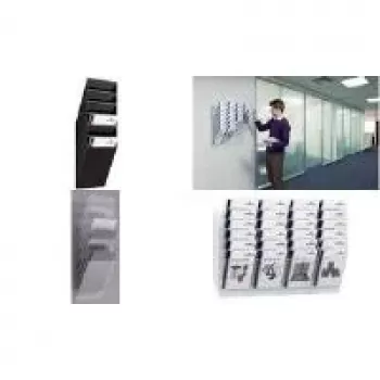 DURABLE FLEXIBOXX 6 expositor de folletos A4 vertical transparente montable en pared