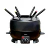 ALPINA set eléctrico de fondue 2,3L 800W negro con termostato y 6 tenedores