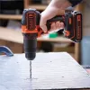 Black & Decker BDCHD18-QW taladro percutor a batería 18V 1400 RPM negro/naranja