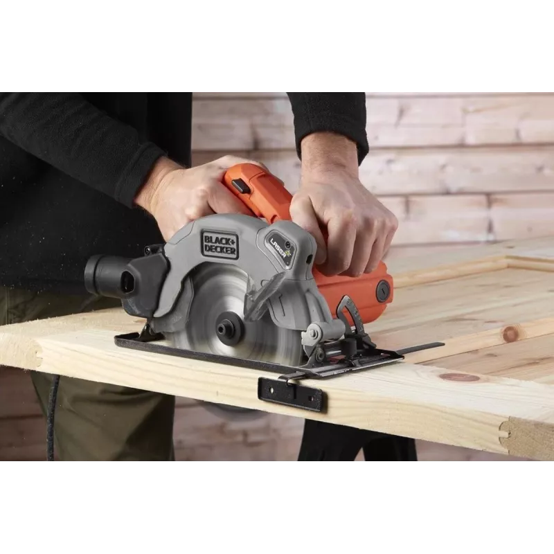 Black & Decker CS1250L-QS 1250W 190mm Sierra circular con guía láser