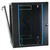 EFB armario de pared de 19 pulgadas 18U, fijo, 1 pieza, RAL 9005, profundidad 600 mm