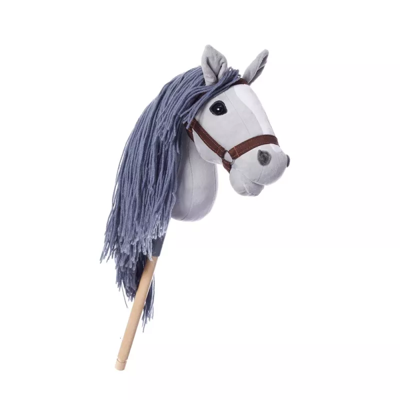 TOOTINY caballito de peluche con palo A3 HOPPIHORSE, gris