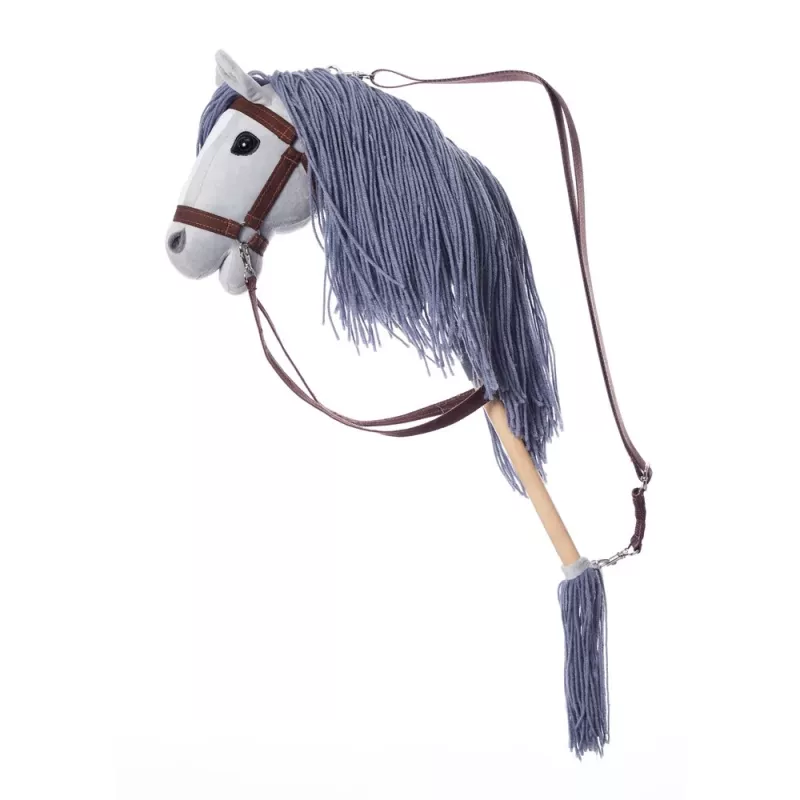 TOOTINY caballito de peluche con palo A3 HOPPIHORSE, gris