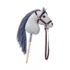 TOOTINY caballito de peluche con palo A3 HOPPIHORSE, gris