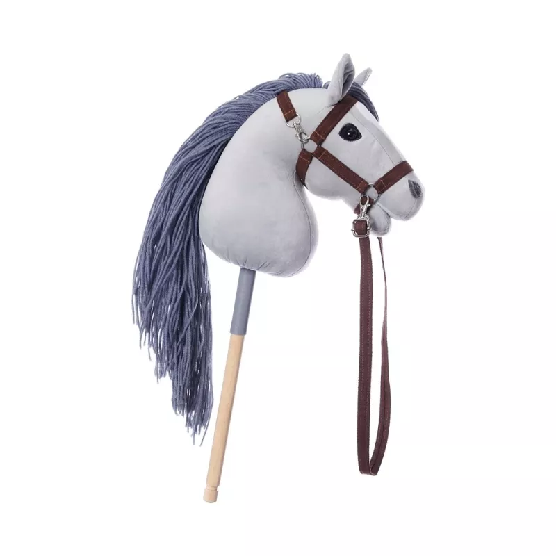 TOOTINY caballito de peluche con palo A3 HOPPIHORSE, gris