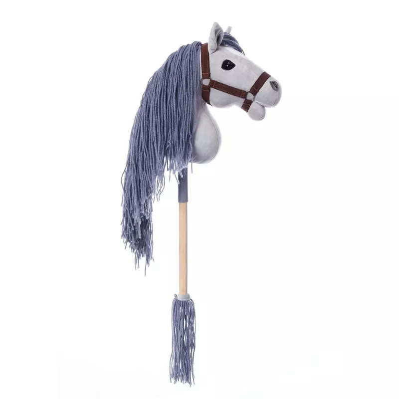 TOOTINY caballito de peluche con palo A3 HOPPIHORSE, gris