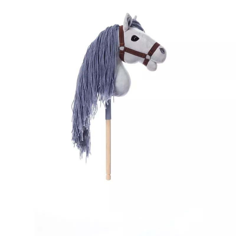 TOOTINY caballito de peluche con palo A3 HOPPIHORSE, gris