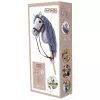 TOOTINY caballito de peluche con palo A3 HOPPIHORSE, gris