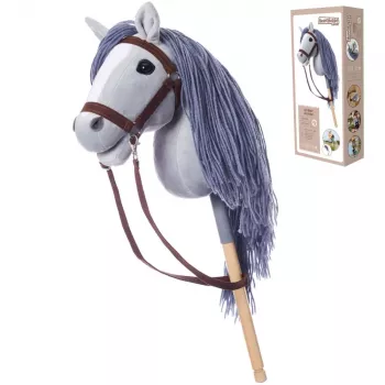 TOOTINY Hobby Horse A3 Gris - Caballo de palo HOPPIHORSE