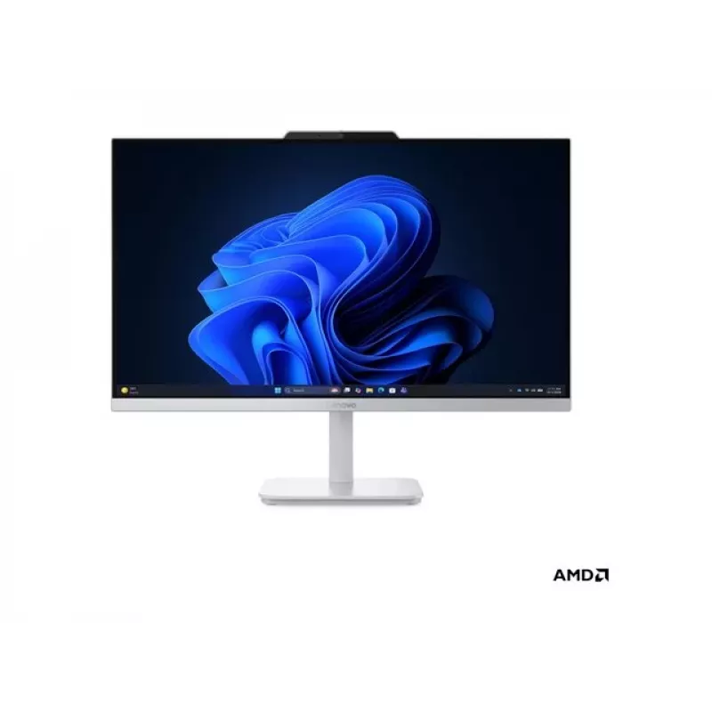 Lenovo A105 24 PC todo en uno F0JS0021NY, 23,8 pulgadas FHD IPS 100Hz, AMD Ryzen 5, 8GB LPDDR5, 512GB SSD, AMD Radeon 610M, Windows 11 Home, teclado en inglés, Cloud Grey, garantía de 2 años (carry-in)