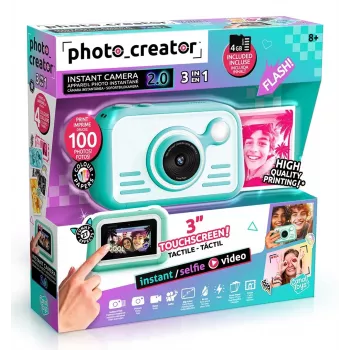 CANAL TOYS PHOTO CREATOR Cámara instantánea con papel fotográfico de color
