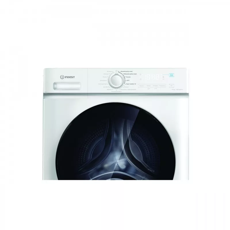 Indesit MXWD7514BPL Lavadora-secadora, 7 kg lavado, 5 kg secado, 1400 rpm, Negro