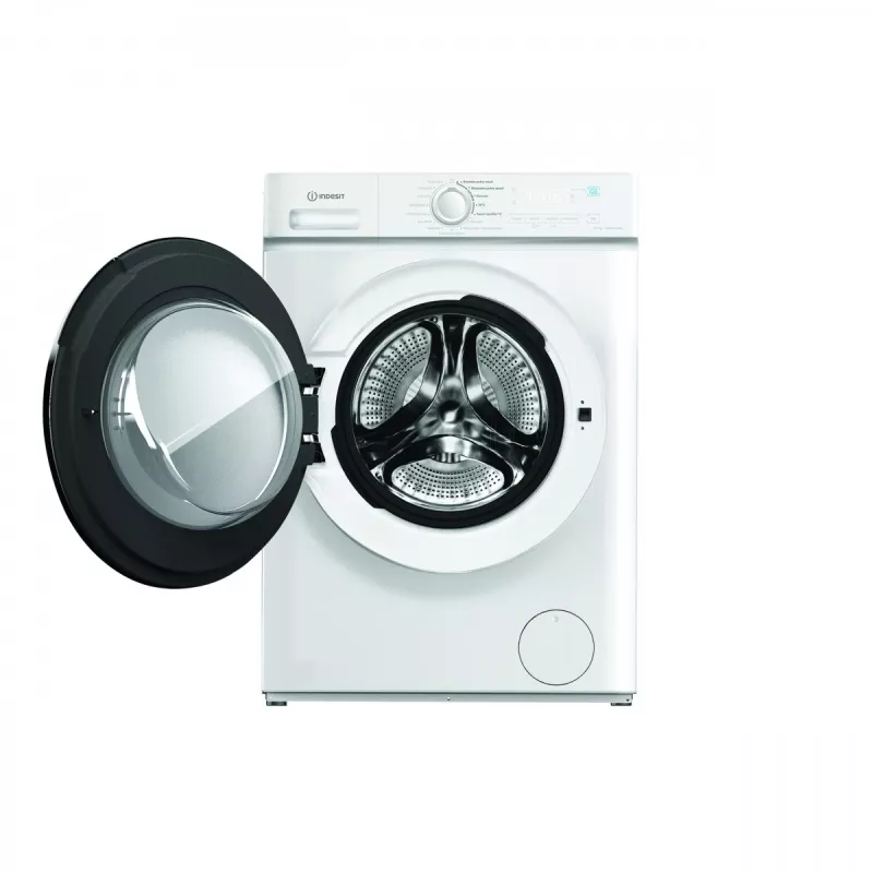 Indesit MXWD7514BPL Lavadora-secadora, 7 kg lavado, 5 kg secado, 1400 rpm, Negro