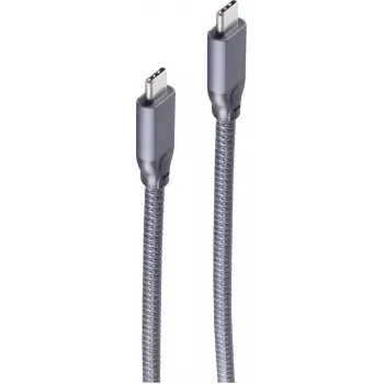 ShiverPeaks Cable USB-C a USB-C, USB 3.2 Gen 2, 4,0 m, Negro