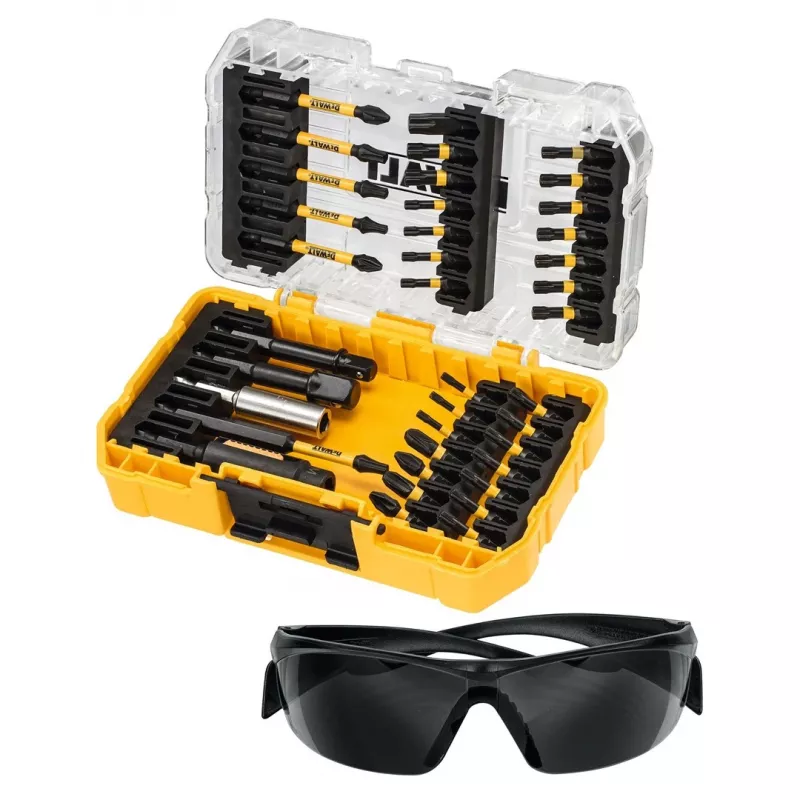 Set de 38 puntas de destornillador DEWALT DT70733T-QZ con portapuntas magnético