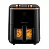 Freidora sin aceite ELDOM FRITTA 5,0 L temperatura ajustable, temporizador 1500 W, individual 5 L, freidora de aire independiente, negra