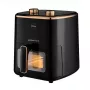 Freidora sin aceite ELDOM FRITTA 5,0 L temperatura ajustable, temporizador 1500 W, individual 5 L, freidora de aire independiente, negra